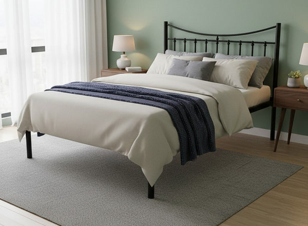 Bronx Bed in Black Finish (Low End)