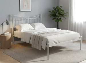 Bronx Bed in Painted White Finish (Low End)