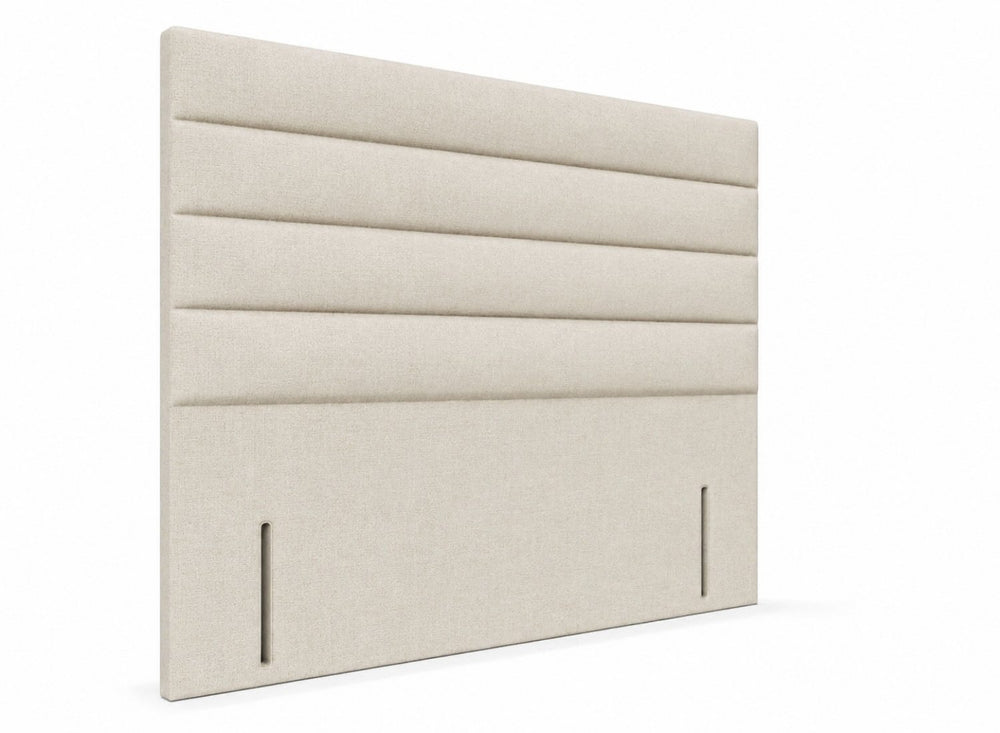 Calla Floor Standing Headboard in Flat Weave Putty Cream
