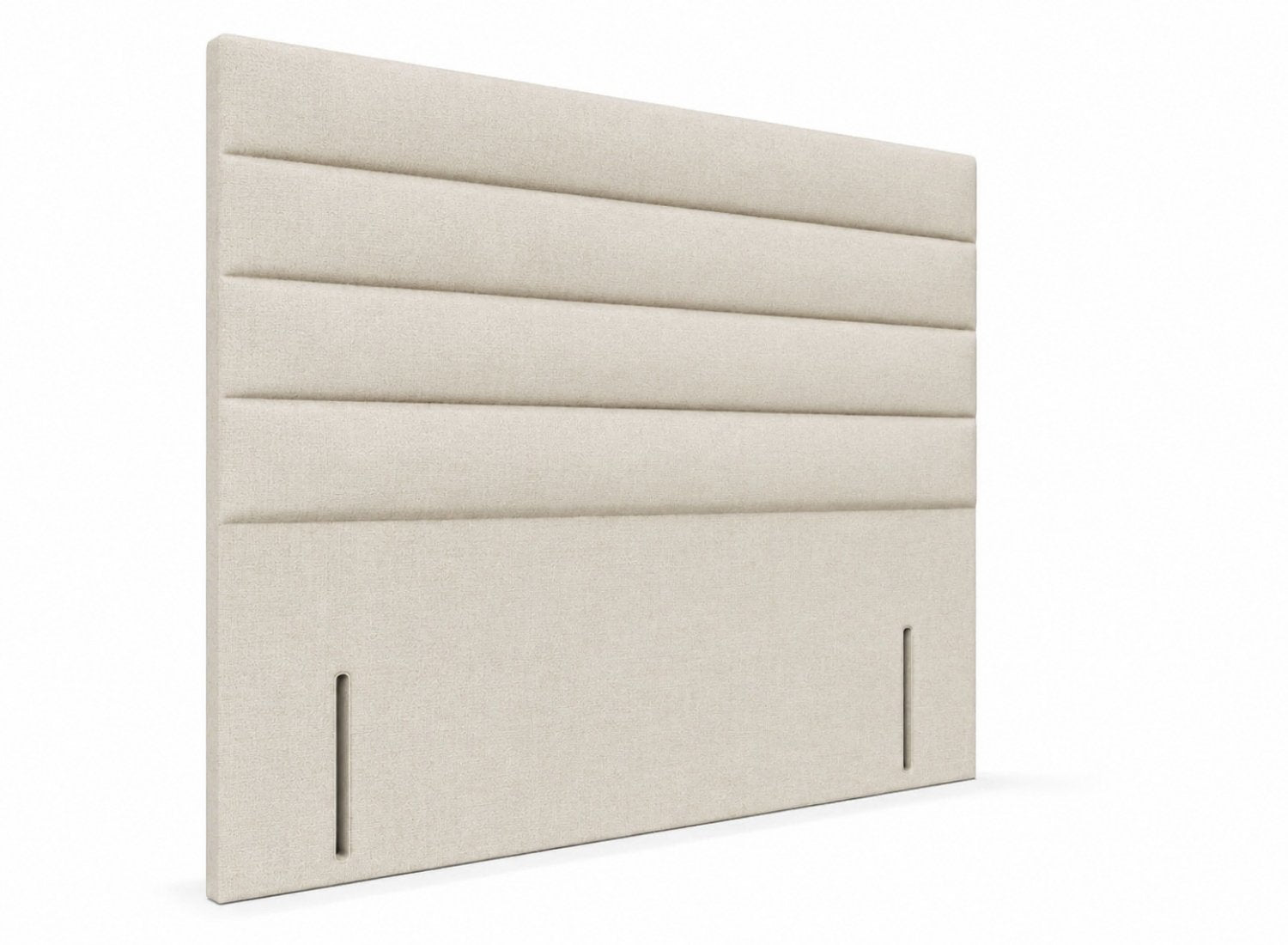 Calla Floor Standing Headboard in Flat Weave Putty Cream