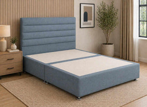 Calla Cobalt Blue Flat Weave Divan Bed