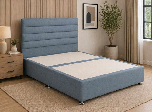 Calla Cobalt Blue Flat Weave Divan Bed