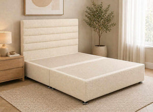Calla Vanilla Cream Bouclé Divan Bed