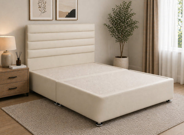 Calla Leather Divan Bed