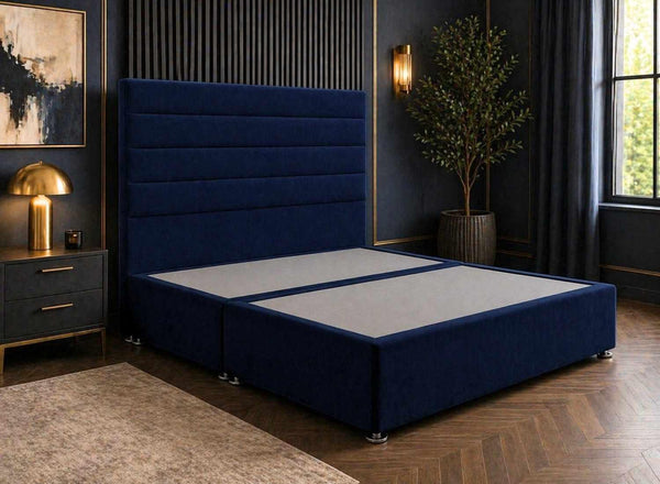 Calla Divan Bed in Royal Blue Velvet