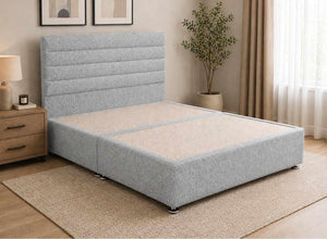 Calla Mistral Grey Bouclé Divan Bed