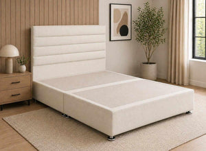Calla Putty Cream Flat Weave Divan Bed