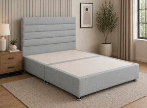 Calla Silver Grey Flat Weave Divan Bed