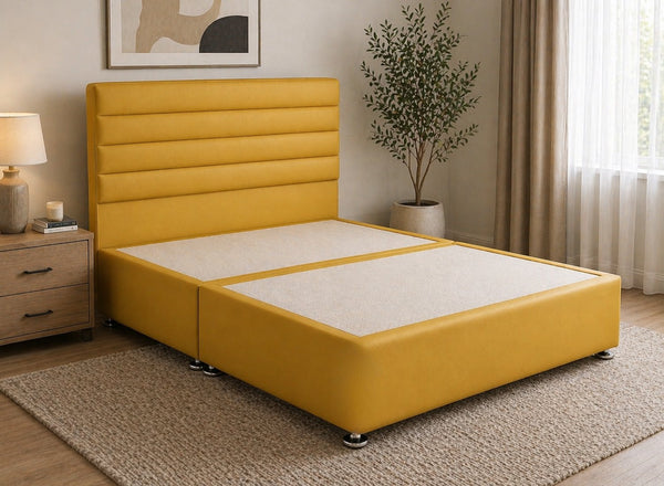Calla Leather Divan Bed