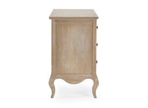 Camille 6 Drawer Wide Chest side profile on white background