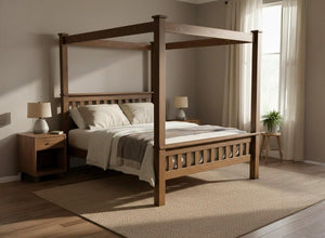 Chesterton 4 Poster Bed in Walnut Finish (High End)