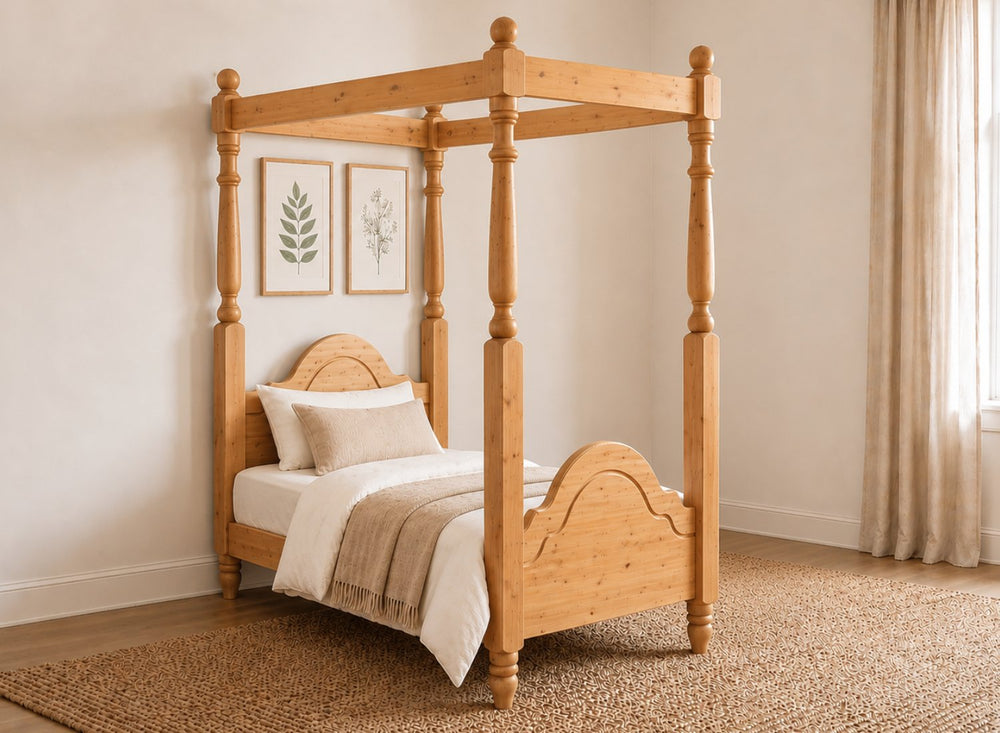 Chippenham Four Poster Bed in Black Ash Finish