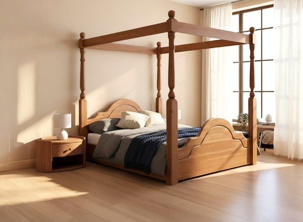 Chippenham Floor Bed in Oak Finish