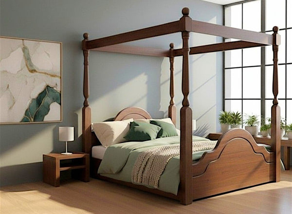 Chippenham Floor Bed in Walnut Finish