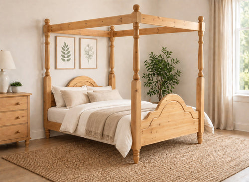 Chippenham Four Poster Bed in Antique Finish