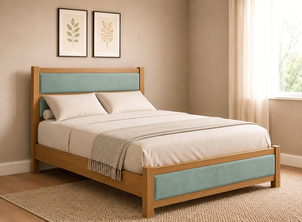 Clare Upholstered Wooden Bed