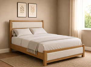 Clare Upholstered Wooden Bed