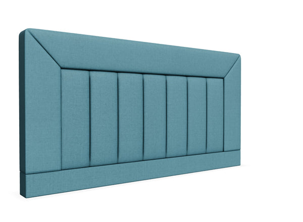 Viola Strutted headboard Finished in Moda Cobalt Blue