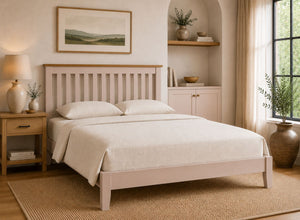 Coltishall Green Wooden Bed in King Size | Low End Variation