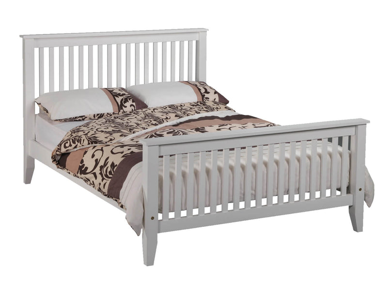 Coxford Wooden Bed in White