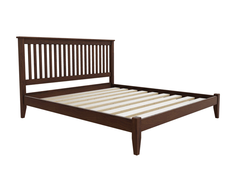 Coxford Bed Low End in Chocolate Brown