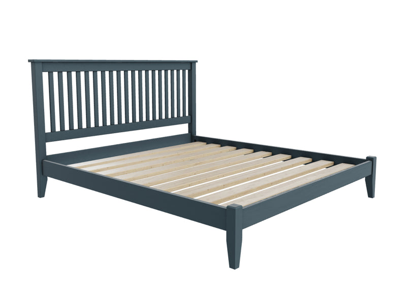 Coxford Bed Low End in Hague Blue