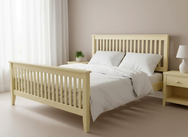 Coxford Bed in Dayroom Yellow Finish (High End)