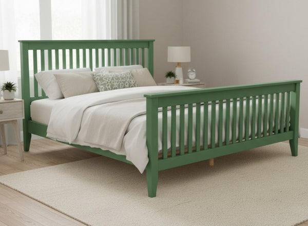 Coxford Bed in Emerald Green Finish (High End)