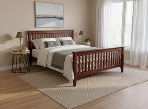 Coxford Bed in Mahogany Finish (High End)