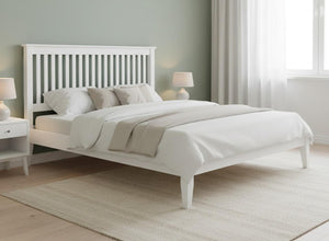 Coxford Bed in All White Finish (Low End)