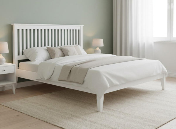 Coxford Bed in All White Finish (Low End)