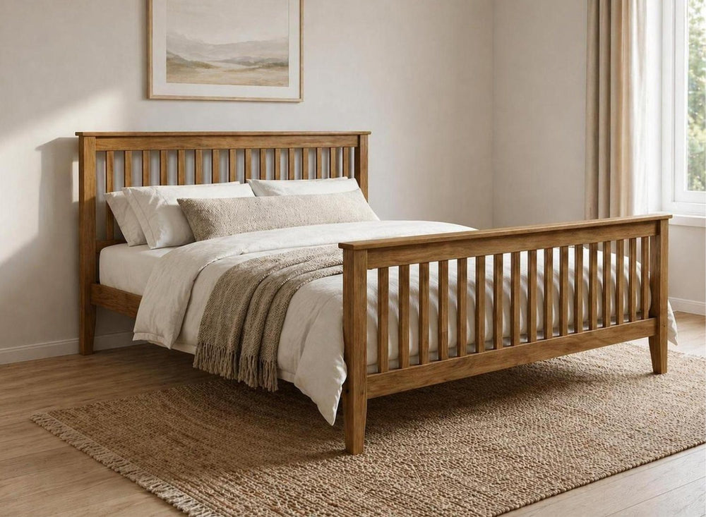 Coxford Oak Bed in High End Style