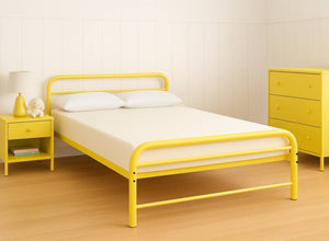 Cransfield Metal Bed Frame Finished in Yellow in Double Size