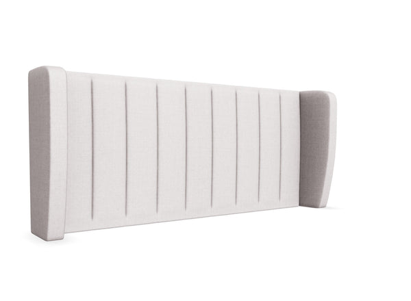 Dahlia Winged Headboard Finished in Moda Putty Cream