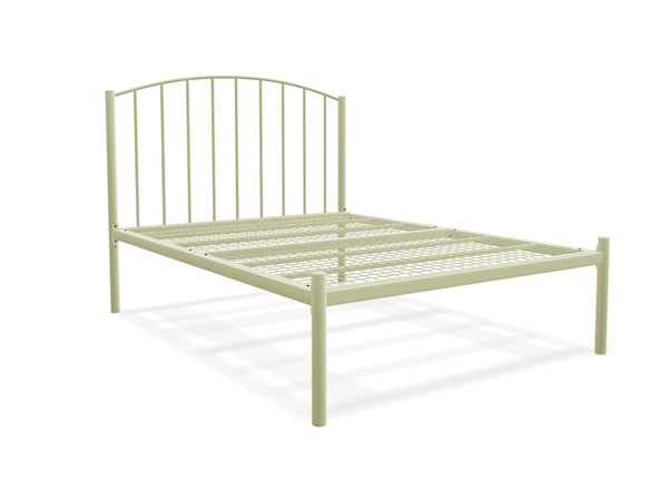 Melody Low End Metal Bed Frame Finished in Painted Cream