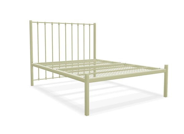 Norfolk Low End Metal Bed Frame Finished in Cream