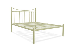 Bronx Low End Metal Bed Frame Finished in Painted Cream