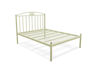 Aubrey Low End Bed Finished in Cream