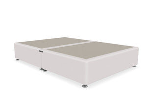 Custom Divan Bed Shown in Moda Flat Weave Putty Cream Fabric