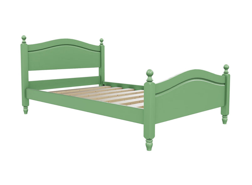 Denver High End Bed Finished in Painted Emerald Green