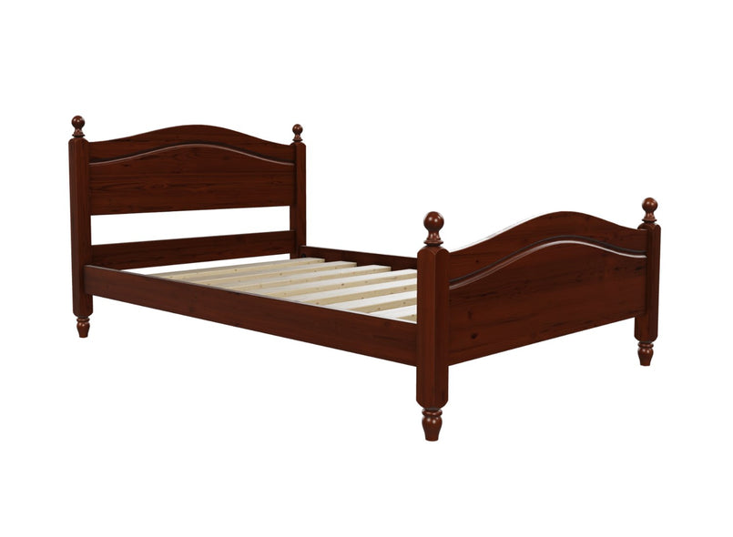 Denver High End Bed Finished in Stained Mahogany