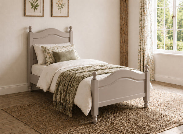 Denver Grey Wooden Bed Frame in High End, Single Size