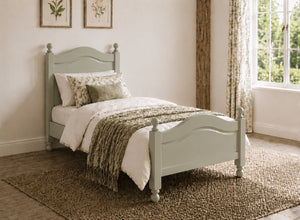 Denver Sage Green Wooden Bed Frame in High End, Single Size