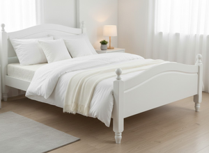 Denver Bed in All White (High End)