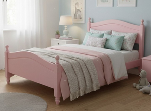 Denver Bed in Nancy's Blushes Pink Finish (High End)