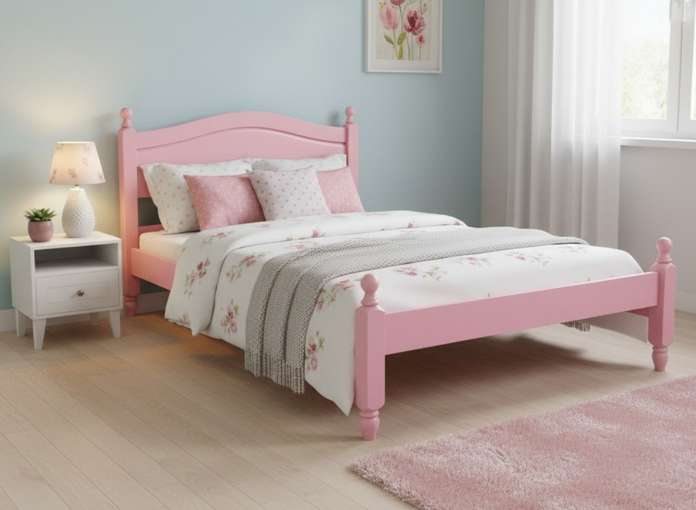 Denver Wooden Bed High End in Oak