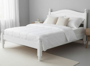 Denver Bed in All White (Low End)
