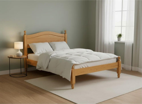 Denver Wooden Bed Low End in Antique Finish