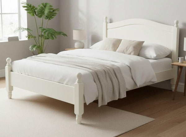 Denver Bed in James White (Low End)