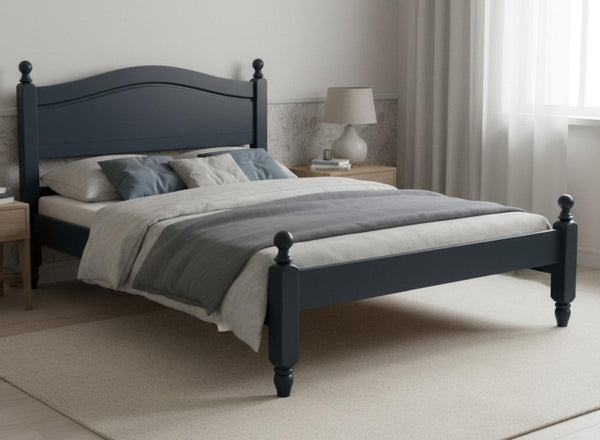 Denver Bed in Hague Blue Finish (Low End)